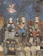 Ambrogio Lorenzetti The Virtues of Good Government (mk39) oil painting on canvas